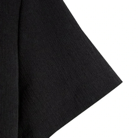 Black Preppy Mens Solid Button Up Shirt - Picture 3 of 4